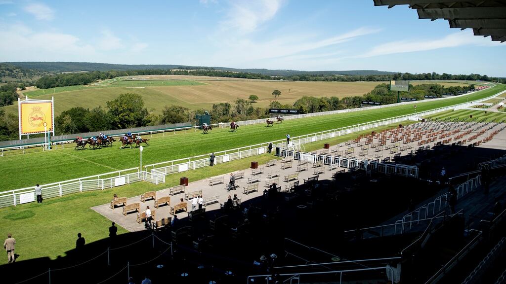 Goodwood was expecting to welcome back 5,000 fans on Saturday before the UK government did a u-turn. Photo: Edward Whitaker/PA Wire