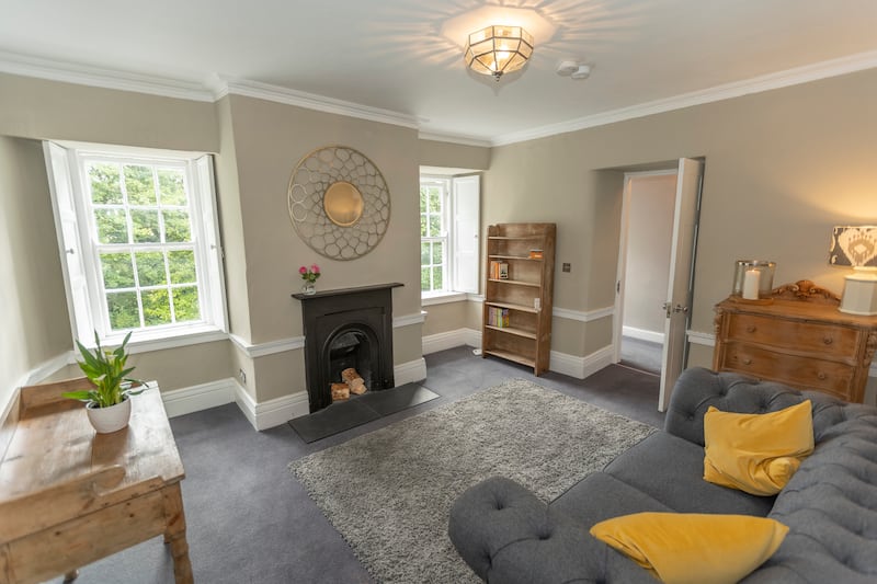 The upstairs apartment area