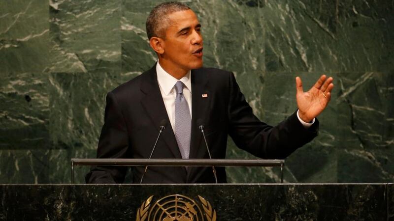 US pBarack Obama said Washington is prepared to work with Russia and Iran to try to end the war in Syria, he told attendees during the 70th session of the United Nations General Assembly. Photograph: Mike Segar/Reuters