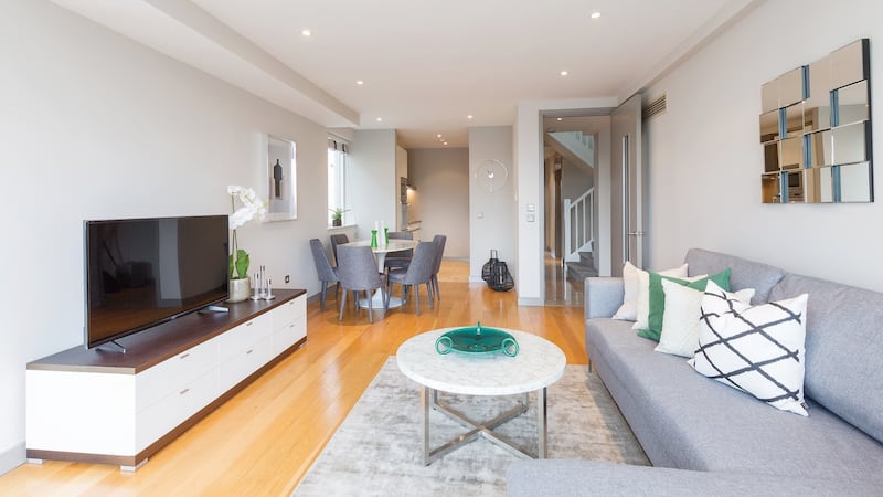 Before: The kitchen-dining-living area