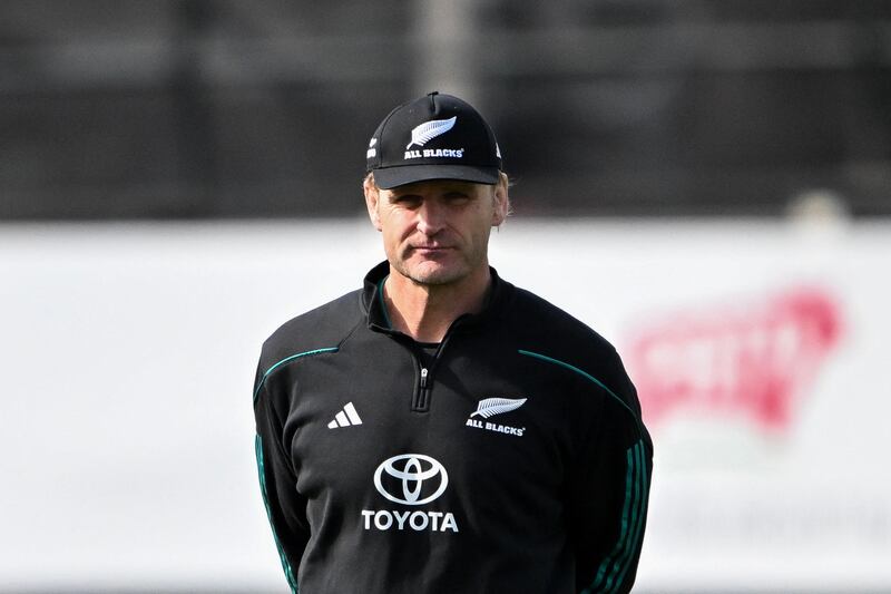New Zealand head coach Scott Robertson. Photograph: Luis Robayo/AFP via Getty Images