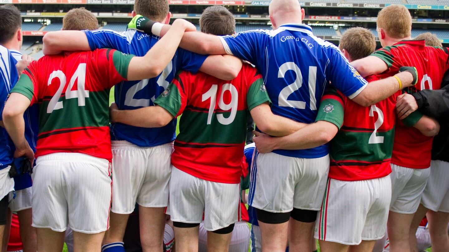 Members of the Garda and PSNI GAA cluns in Croke Park after a game in 2011.