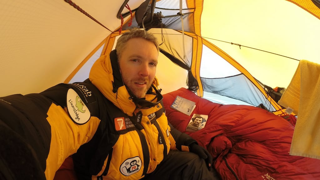 Paul Devaney in Antarctica in 2014