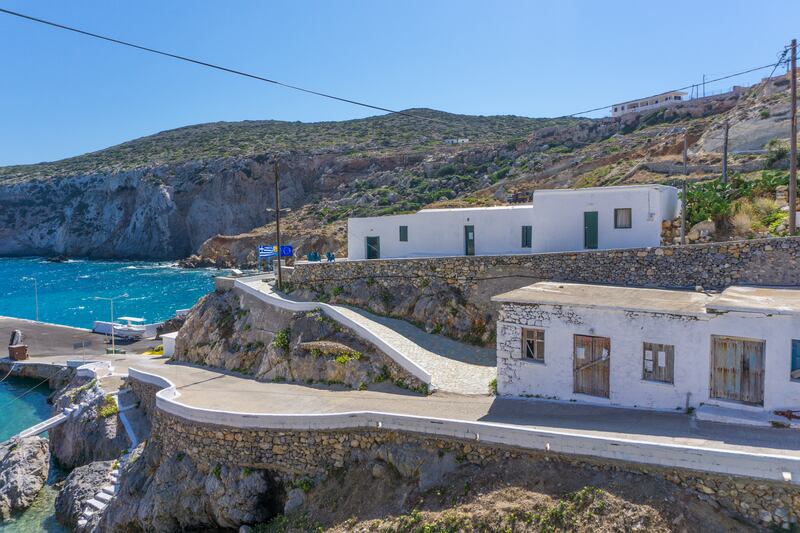 The village of Potamos in Antikythera island, Greece