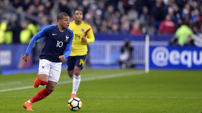 Kylian Mbappe is a likely starter for France. Photograph:  Aurelien Meunier/Getty