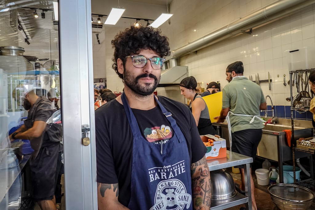 Mehyo el Jawhary started Nation Station’s new volunteer programme just two days ago and has been "overwhelmed" by the response. Photograph: Sally Hayden