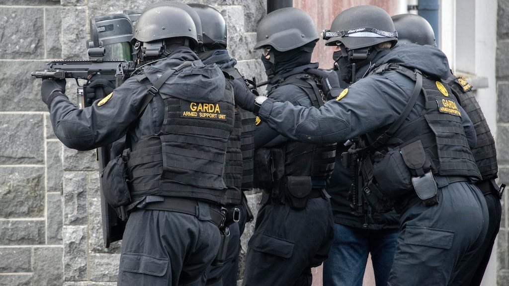 Members of the Garda Armed Support Unit during a training exercise. Photograph: Colin Keegan/Collins