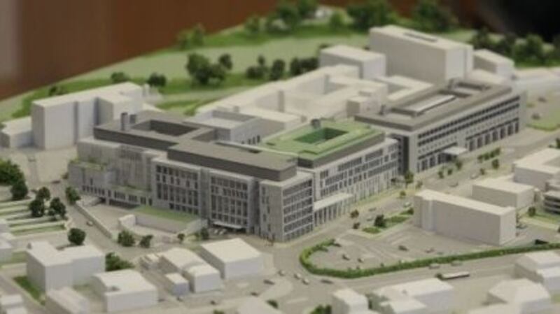 A model of the planned new National Maternity Hospital.