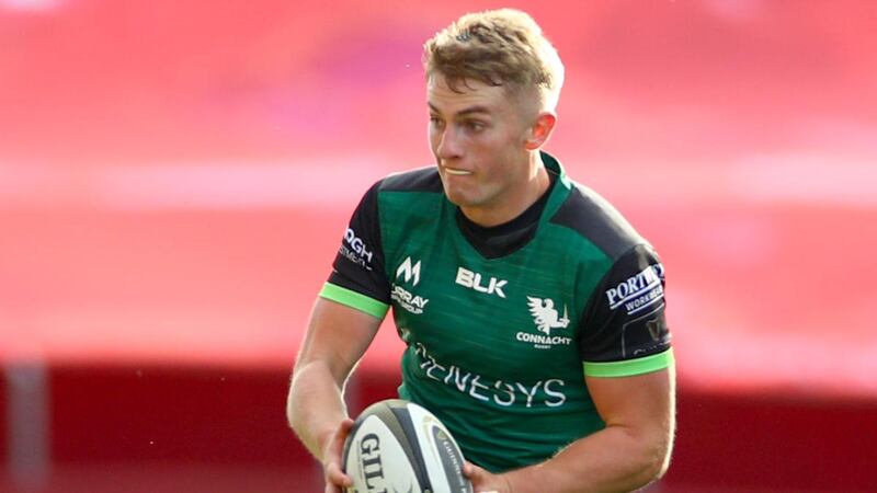 Connacht’s Conor Fitzgerald in action during the A Interprovincial against Munster at Thomond Park in September. Photograph: James Crombie/Inpho