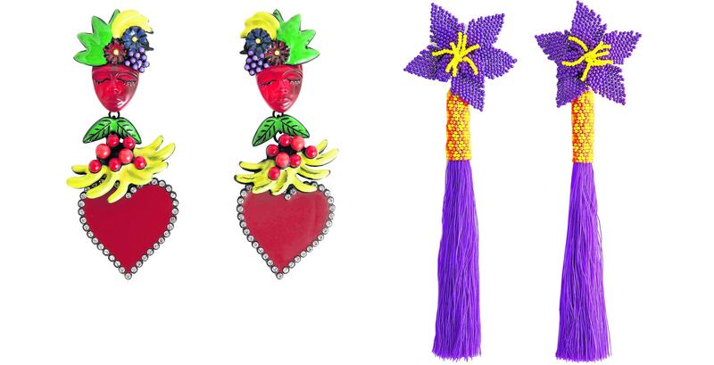 Lilac flower ear-rings, €35, uterque.com