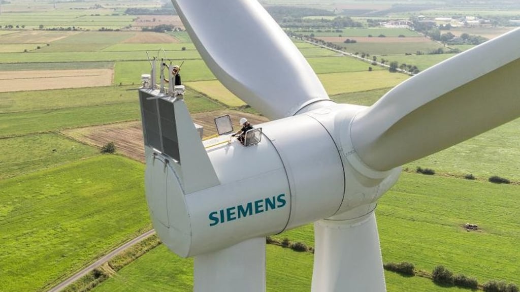 Siemens blamed the 60 per cent drop in revenue at Siemens Limited on a fall in sales relating to wind farm projects.