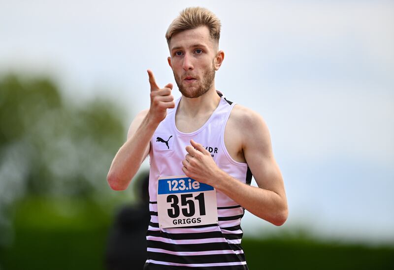 Nick Griggs: European U20 1500m silver medalist will relish this experience of mixing it with the best in the world. Photograph: Ben McShane/Sportsfile