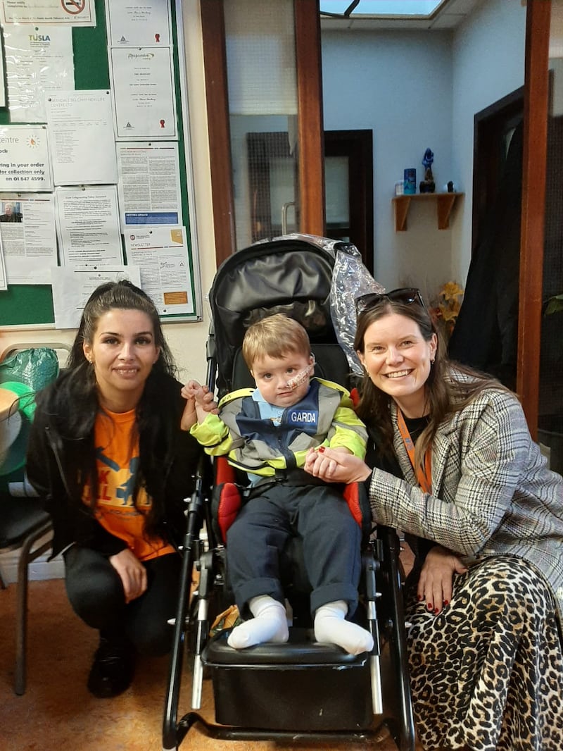 Niamh, Ollie and June Foxton, Jack and Jill liaison nurse manager