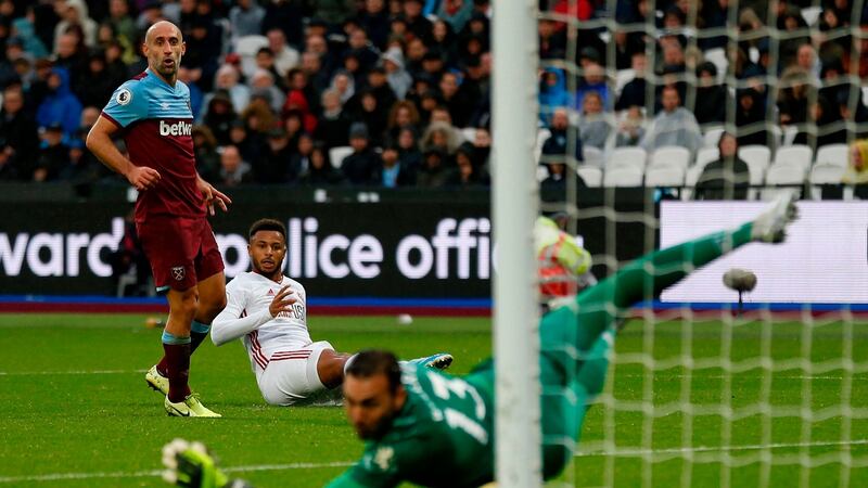 Lys Mousset scores the equaliser for Sheffield United. Photo: Ian Kington/Getty Images