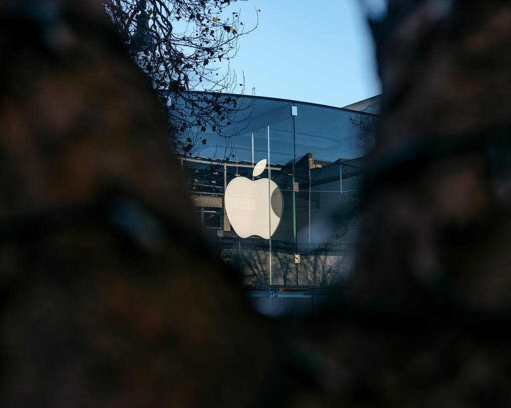 Apple’s shares climbed to a record high, dethroning Microsoft for the first time in five months, as the iPhone maker’s market valuation rose to $3.24 trillion (€3 trillion). Photograph: Ian Bates/The New York Times