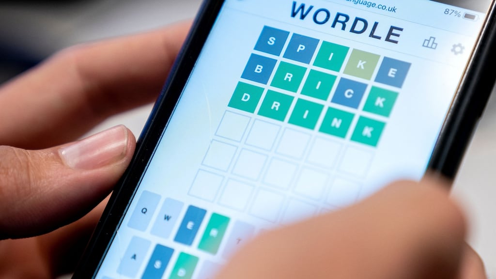 Wordle, played by millions just four months after it burst on to the internet, was bought by the New York Times for ‘the low seven figures’. Photograph: Stefani Reynolds/AFP via Getty