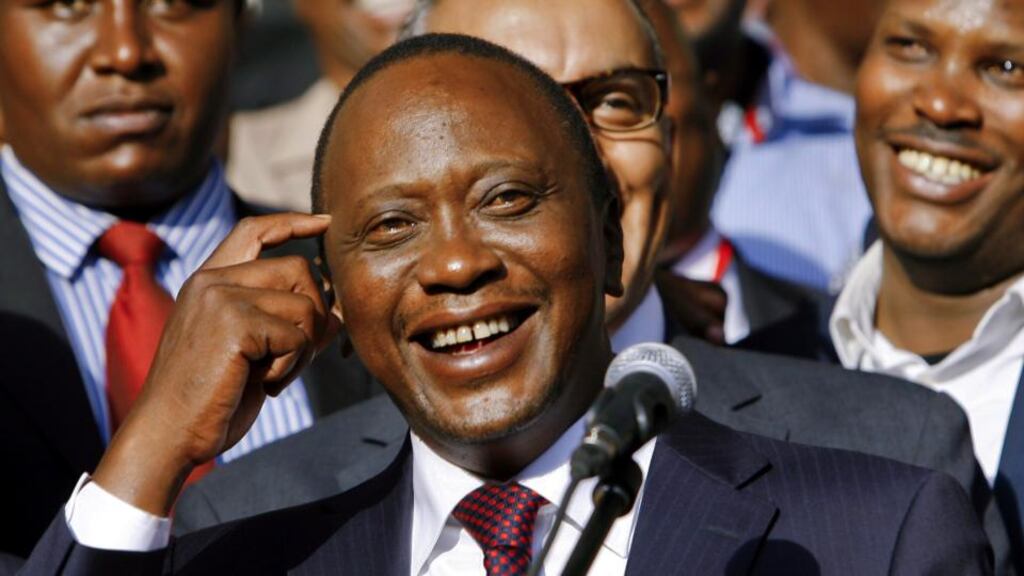 War crimes prosecutors have withdrawn charges against Kenyan president Uhuru Kenyatta at the ICC. Photograph: EPA/Daniel Irungu/File photo