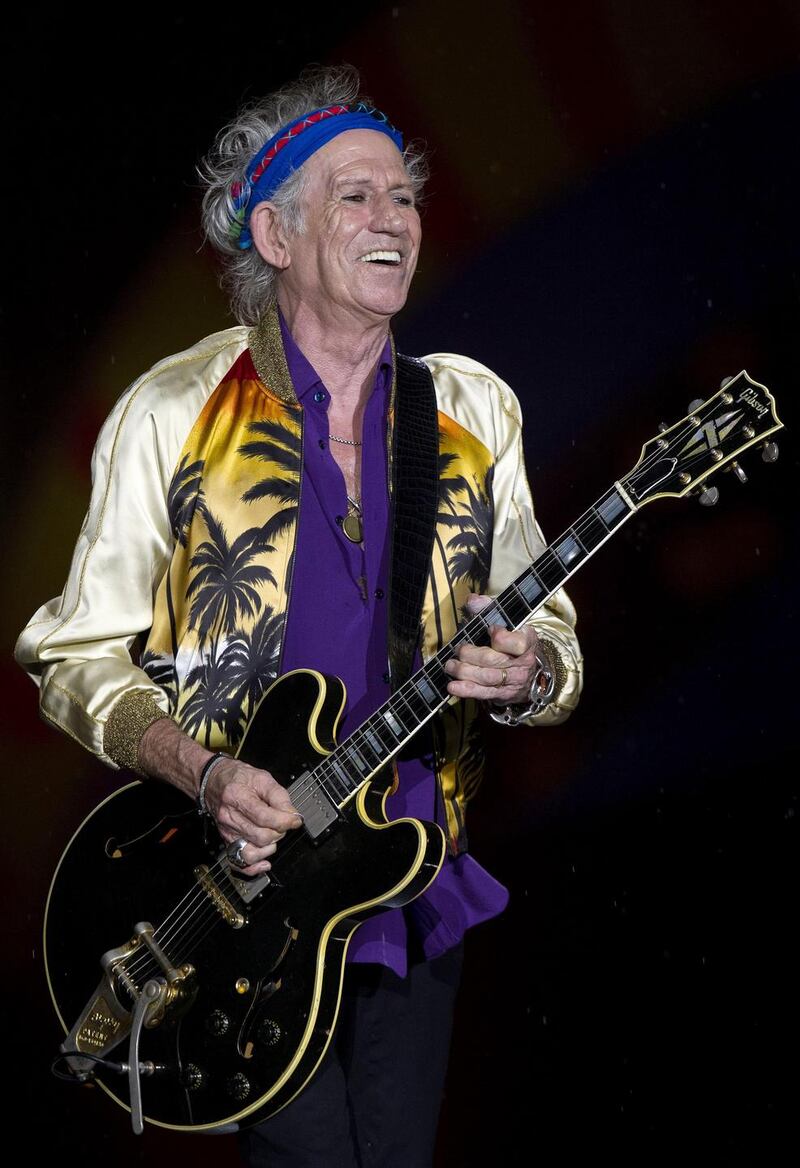 Keith Richards performing with the Rolling Stones in 2016. Photograph: EPA/Sebastiao Moreira