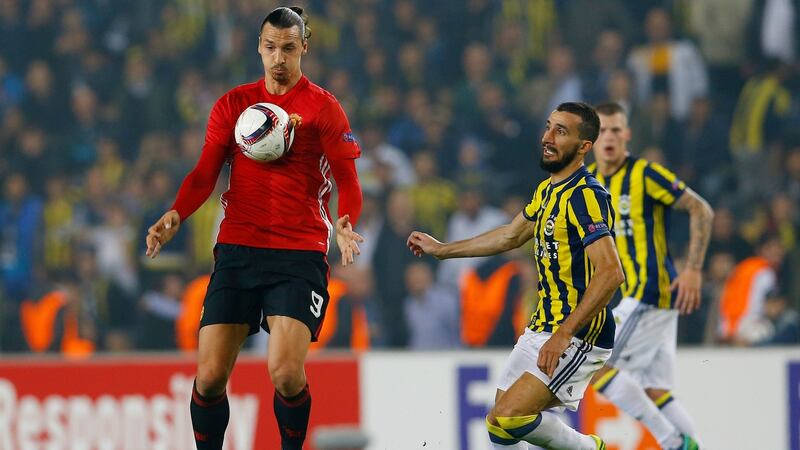 Manchester United’s Zlatan Ibrahimovic: the club reports its results on Thursday