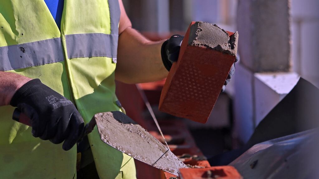 Building the future: there is a pressing need to keep a lid on soaring building costs, and that includes labour costs.  Photograph: Chris Ratcliffe/Bloomberg via Getty Images