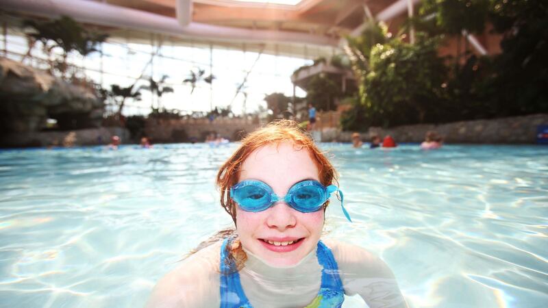 The subtropical swimming pool at Center Parcs Longford Forest. Photograph: Leon Farrell/Photocall Ireland
