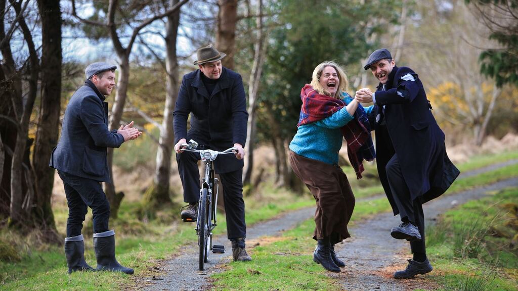 Stephen O’Donoghue, Derry Healy, Rosie Healy and Kevin O’Riordan getting into the swing of things for this year’s 35th Annual Ring of Kerry Charity Cycle on Saturday, July 7th. Photograph: Valerie O’Sullivan