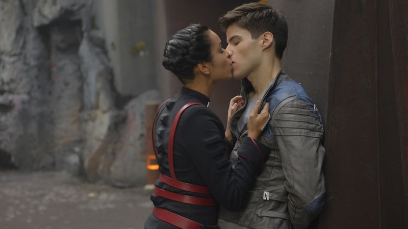 Space cadets: Georgina Campbell and Cameron Cuffe in Krypton