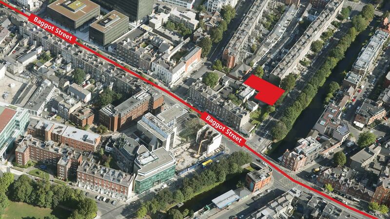 34-space car park at Herbert Lane in Dublin 2