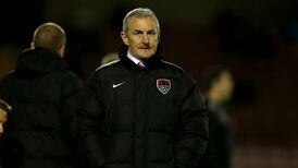 Cork’s  bid to close gap on Dundalk stifled by  Derry