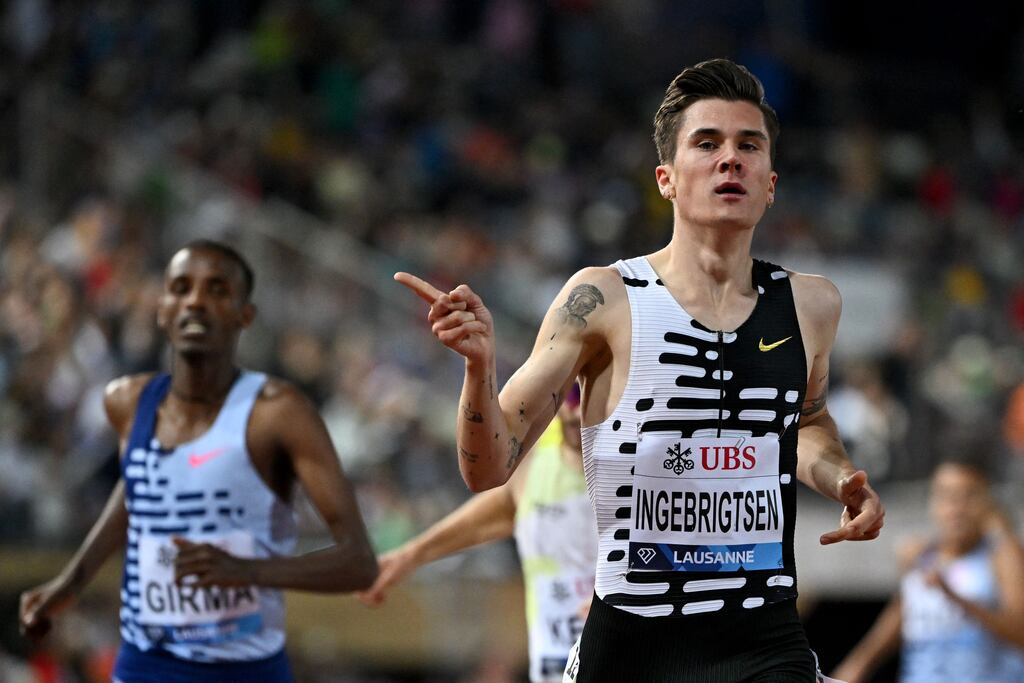 Jakob Ingebrigtsen: there are some valuable lessons to be learned from his approach to running, the 22-year-old Norwegian unquestionably the best middle-distance runner in the world right now. Photograph: Fabrice Coffrini/AFP/ via Getty Images