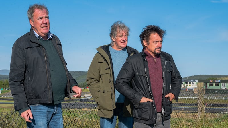 Jeremy Clarkson, James May and Richard Hammond in The Grand Tour Presents: Lochdown
