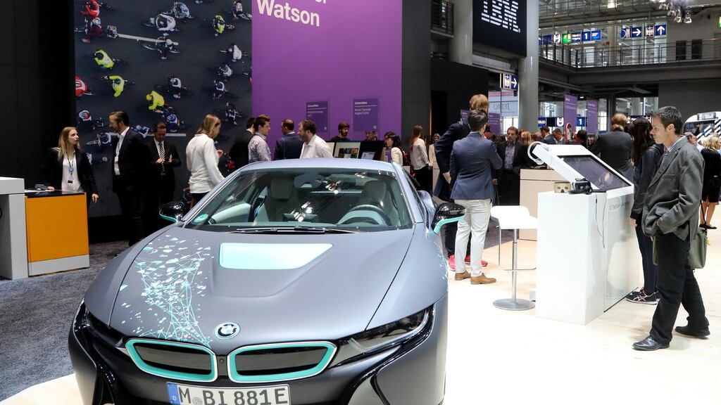 Earlier this month, BMW reported preliminary 2016 financial results, with earnings before interest and tax (Ebit) down 2.2 per cent at €9.39 billion even as revenues rose to a record €4.16 billion. Photograph: Focke Strangmann/EPA