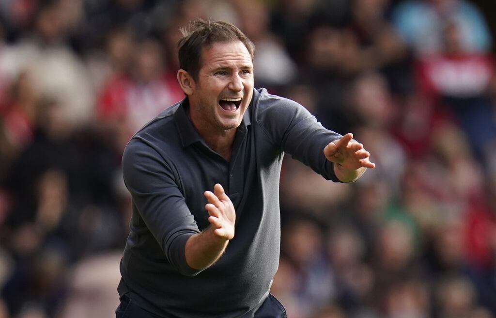 Everton manager Frank Lampard: 'I think in modern management some of the things that challenge you should be dealt with by the players.' File photograph: PA