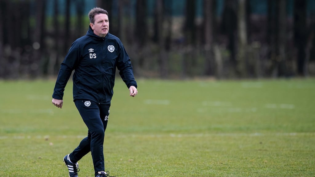 Daniel Stendel is may leave the club after their relegation. Photo: Craig Williamson / SNS Group via Getty Images