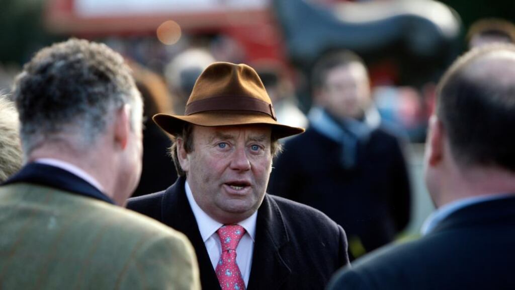 Nicky Henderson: “I think he’s very exciting. Let’s see what Mr (Willie) Mullins brings over for the Supreme because I suspect that’s what we’ve got to beat.” Photo: Steve Parsons/PA.