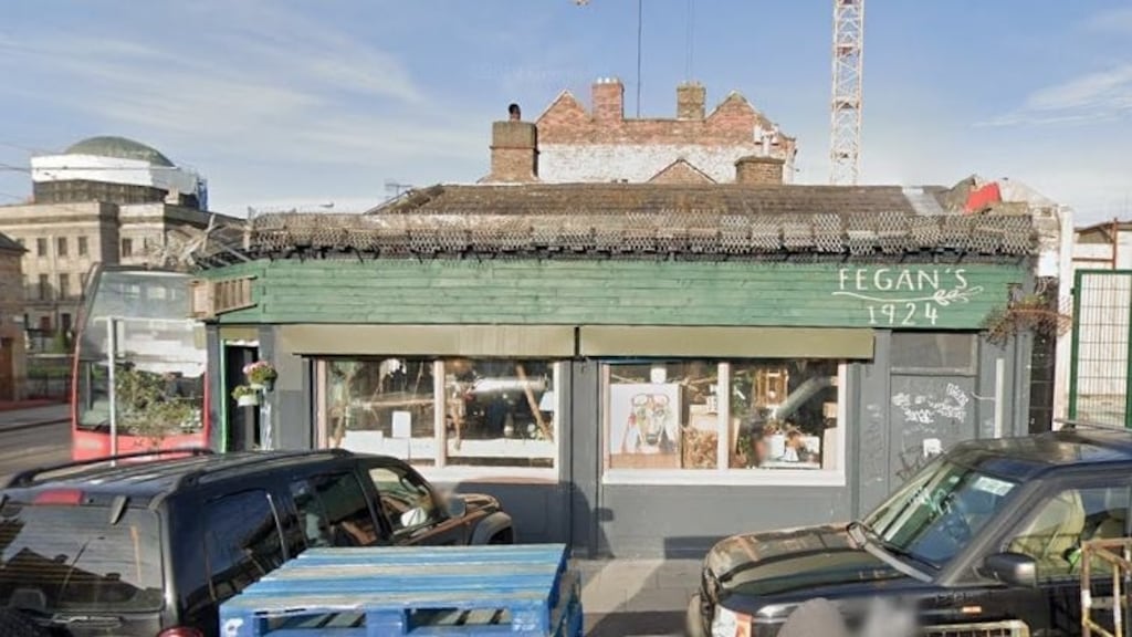 Fegan’s 1924 Cafe is on  Chancery Street, a short walk from the Four Courts. Photograph: Google Street View