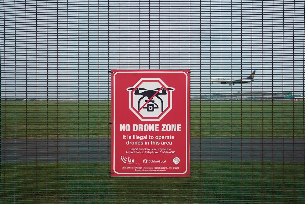 In the aftermath of last weekend’s drone sightings at Dublin Airport, it emerged slowly and painfully that Government and State agencies are starting from scratch on this issue. Photograph: Niall Carson/PA