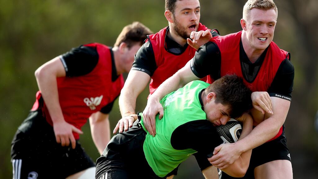 Dan Leavy is back in the Leinster team for this weekend’s Pro14 trip to Edinburgh. Photograph: Ryan Byrne/Inpho