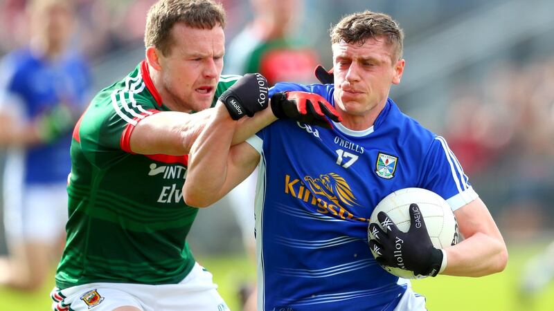 As seen against Cavan, Mayo are still far too reliant on Andy Moran. Photograph: James Crombie/Inpho