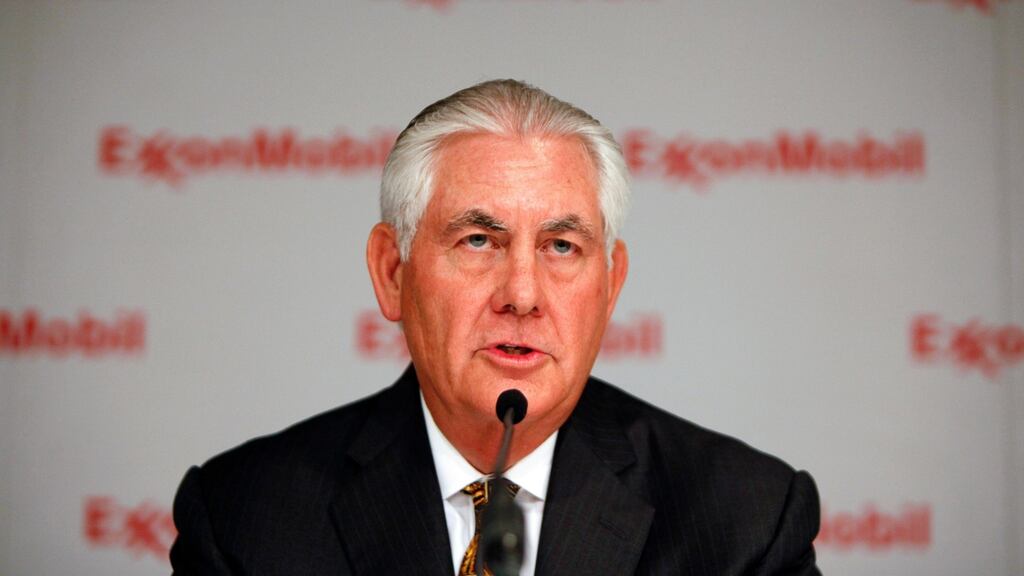 Rex Tillerson, chairman of Exxon Mobil. Links with Russia’s energy industry could create a blurry line between his business interests and his new job. Photograph: New York Times