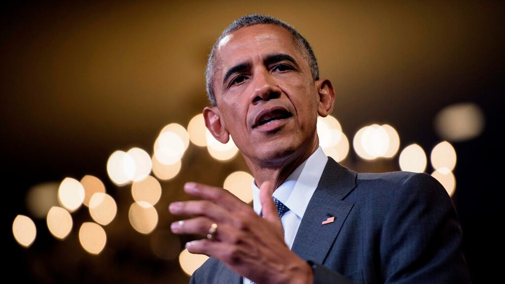 The US start-up visa programme passed during Barack Obama’s presidency of the US has been under assault since the election of President Donald Trump. Photograph: Brendan Smialowski/AFP/Getty Images