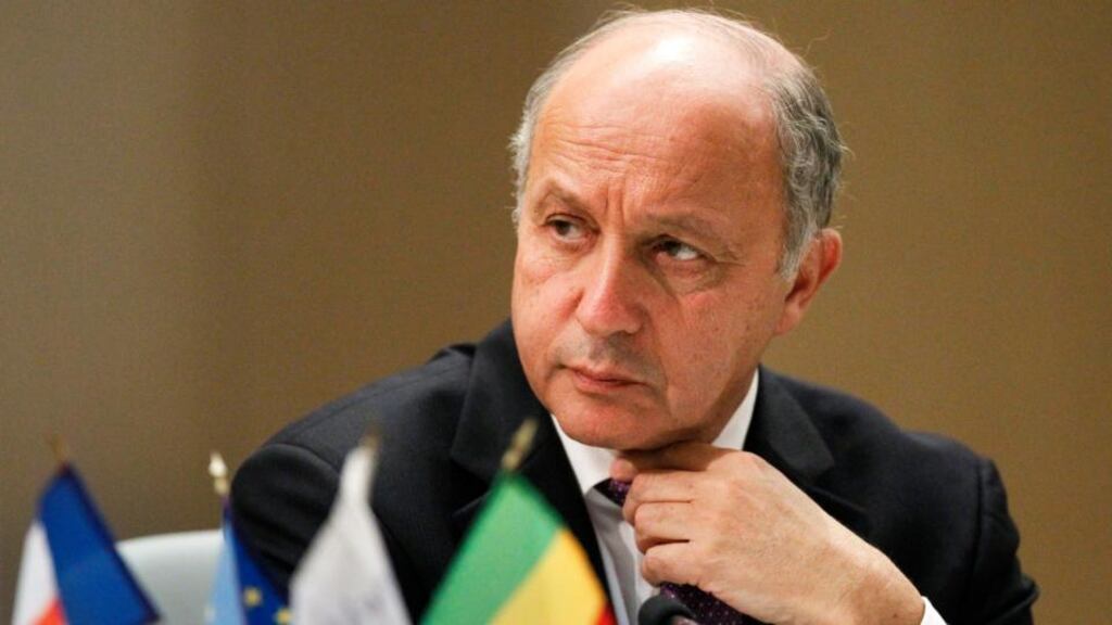 France's foreign affairs minister Laurent Fabius.