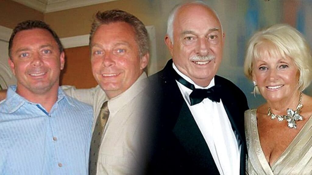 (From left) Steve Alexander, Doug Alexander jnr and their parents Doug Alexander Snr and Lily Alexander died  after their rental car collided with a lorry in Wexford. Photograph: via Facebook