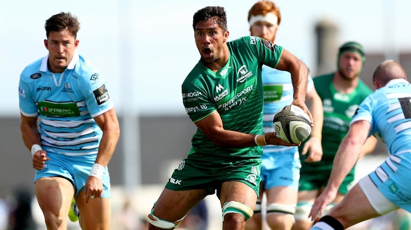 Connacht’s Jarrad Butler in action in the first half. Photograph: James Crombie
