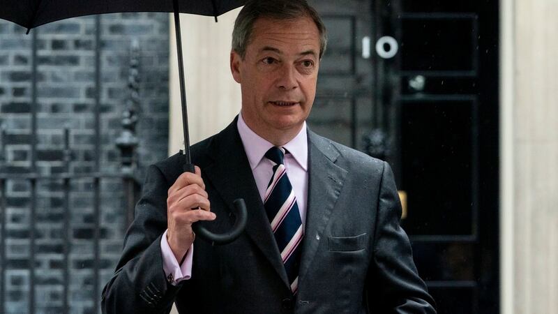 Brexit Party leader Nigel Farage: announced he would not stand candidates in Tory seats. Photograph: Will Oliver/EPA