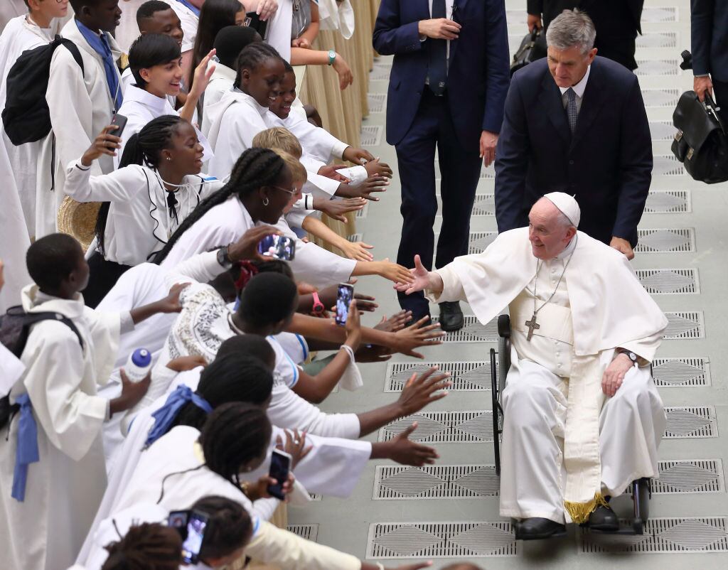 "It is crucial, then, even in the midst of illness, that the whole Church measure herself against the Gospel example of the Good Samaritan, in order that she may become a true `field hospital`, for her mission is manifested in acts of care, particularly in the historical circumstances of our time." Photograph: Getty Images
