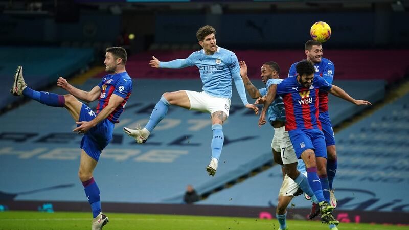 The rejuvenated John Stones has been at the centre of City’s success this season. Photograph: Getty