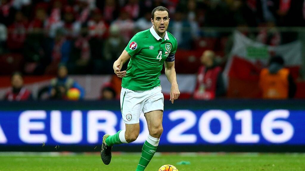 John O’Shea: one of five players named in the Republic of Ireland squad who are receiving treatment at their clubs. Photograph: Donall Farmer/Inpho.