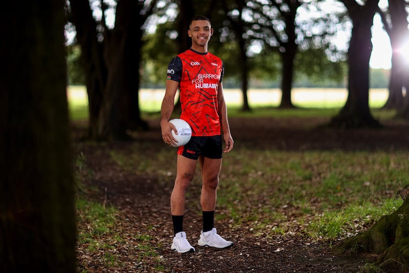 Kerry footballer Stefan Okunbor will take part in Plant For The Planet Games this November in Kenya. Photograph: Bryan Keane/Inpho