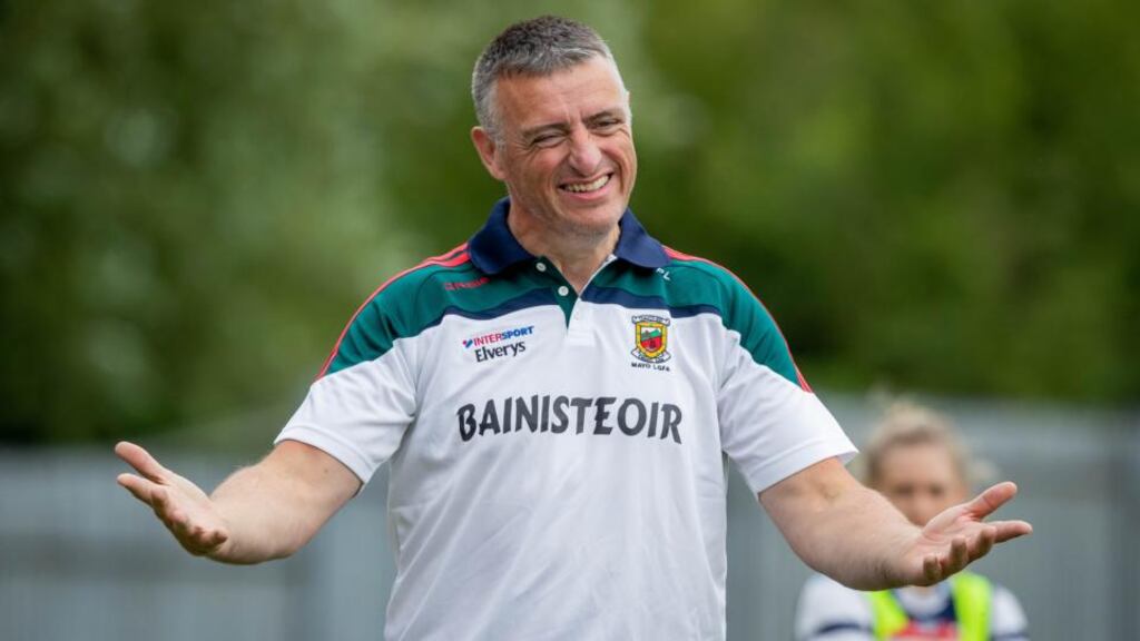 Mayo manager Peter Leahy. Photograph: Morgan Treacy/Inpho